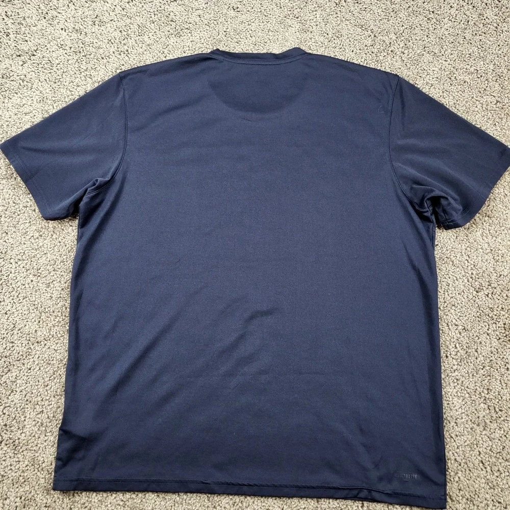Adidas Mens Climalite Training‎ T Shirt Navy Blue XL EC1283 Short Sleeve